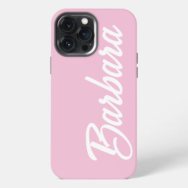 Süßer Rosa Mädchenname iPhone Hülle (Rückseite)