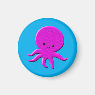 Süßer Rosa Oktopus Magnet