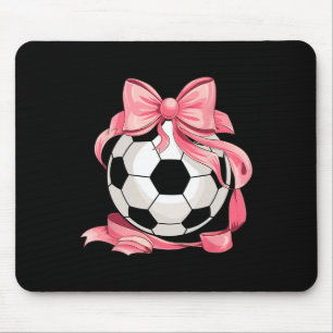 Süßer Rosa Schleife Coquette Ll Fußball Mädchen Äs Mousepad