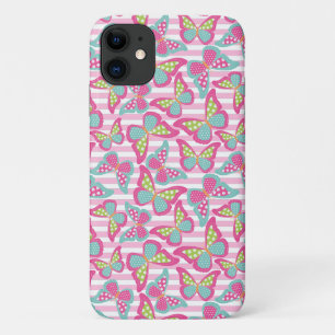 Süßer rosa Schmetterling Case-Mate iPhone Hülle