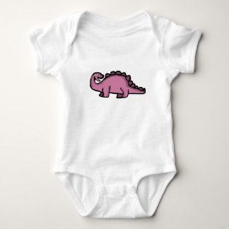 Süßer rosa Stegosaurus-Dinosaurier Baby Strampler