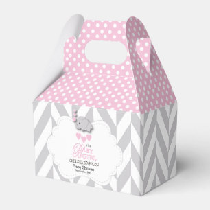 Süßer Rosa, Weißer und Grauer Elefant 🐘 Geschenkschachtel