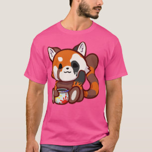Süßer Roter Panda-Aufkleber T-Shirt