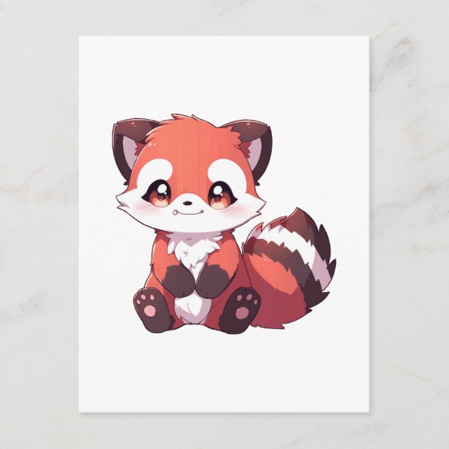  süßer Roter Panda Begleitkarte (Vorderseite)