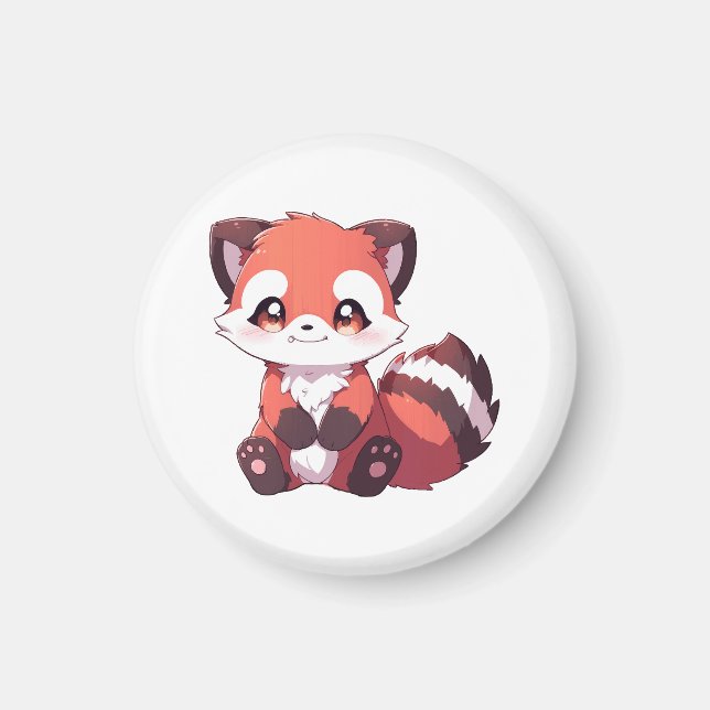  süßer Roter Panda Magnet (Vorne)