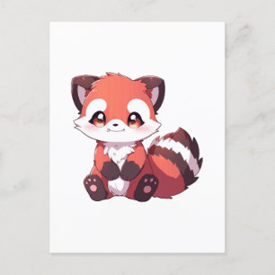 süßer Roter Panda Postkarte