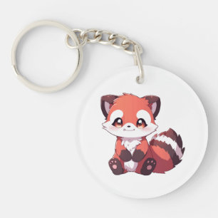  süßer Roter Panda Schlüsselanhänger
