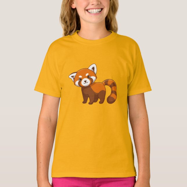 Süßer Roter Panda T-Shirt (Vorderseite)