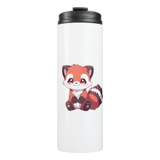 süßer Roter Panda Thermosbecher (Vorderseite)