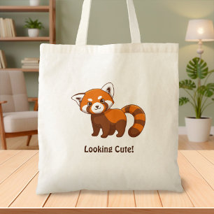 Süßer Roter Panda Tragetasche