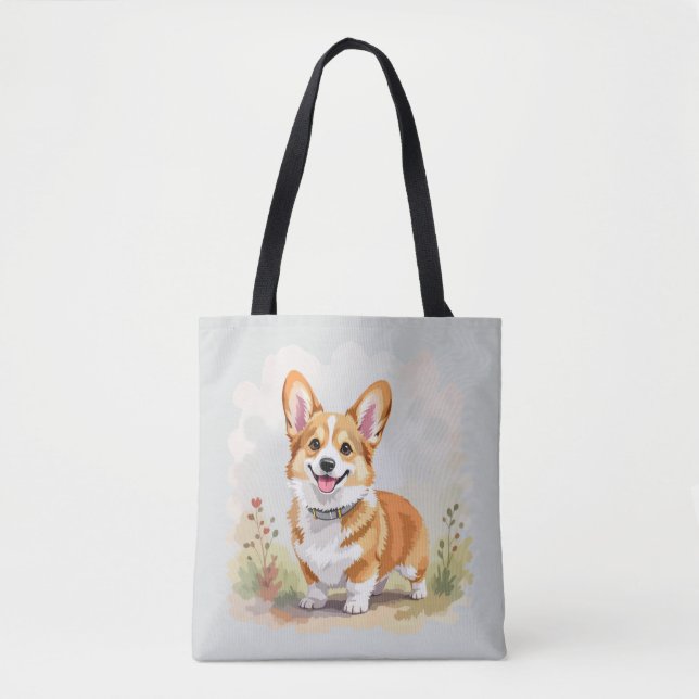 Süßer roter Pembroke Welsh Corgi Hund (Vorderseite)