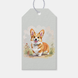 Süßer roter Pembroke Welsh Corgi Hund Geschenkanhänger