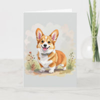 Süßer roter Pembroke Welsh Corgi Hund