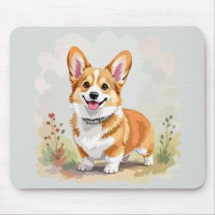 Süßer roter Pembroke Welsh Corgi Hund Mousepad