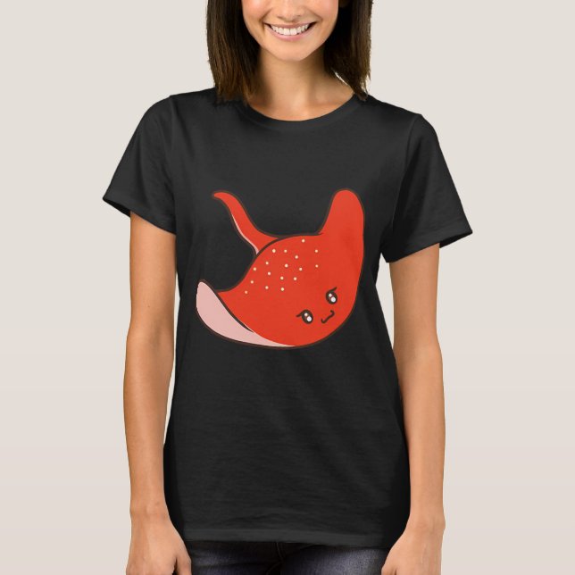 Süßer roter Stachelrochen T-Shirt (Vorderseite)