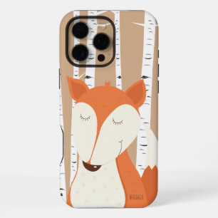 Süßer Rotfuchs Wald Birken iPhone 16 Pro Max Hülle