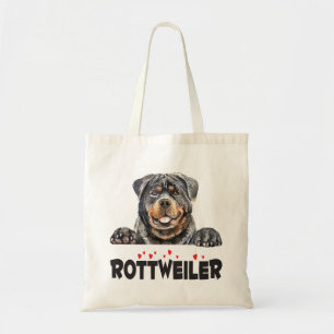 Süßer Rottweiler Geschenk Welpe Hundeliebhaber Lus Tragetasche