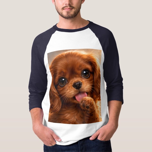 Süßer Ruby Cavalier Spaniel T-Shirt (Vorderseite)