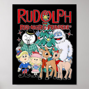 Süßer Rudolph The Red Nosed Reindeer Weihnachtsspe Poster
