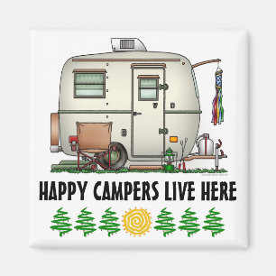 Süßer RV Vintage Glas Ei Camper Reisemobil Magnet