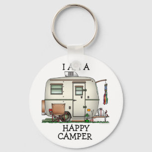 Süßer RV Vintage Glas Ei Camper Reisemobil Schlüsselanhänger