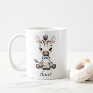 Süßer Safari-Baby-Zebra-Kaffeebecher mit individue Kaffeetasse
