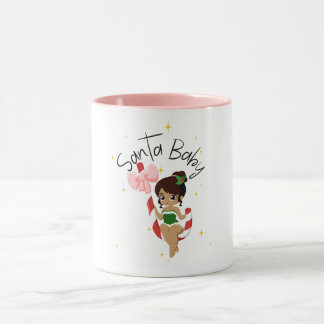 Süßer Santa-Baby-Weihnachtskaffeebecher Tasse
