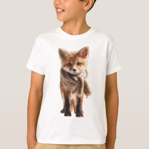 Süßer Schal Fuchs Kinder T-Shirt