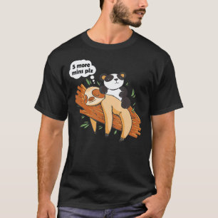 Süßer schlafender Faultier & Panda Faul Müde Schlu T-Shirt
