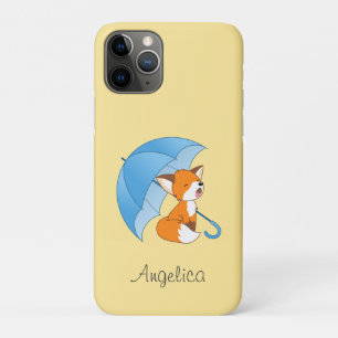 Süßer schlafender kleiner Fuchs unter Regenschirm Case-Mate iPhone Hülle