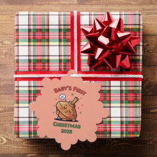 Süßer Schlafender Kreisel Baby's First Ornament Karte