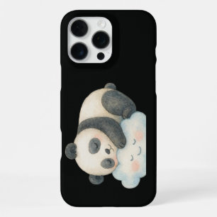 Süßer schlafender Panda auf Wolken-Wasserfarbe iPhone 16 Pro Max Hülle
