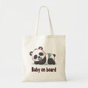 Süßer Schlafender Panda "Baby an Bord" Auto-Aufkle Tragetasche