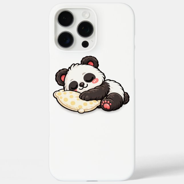 Süßer schlafender Panda mit Kissen Case-Mate iPhone Hülle (Rückseite)