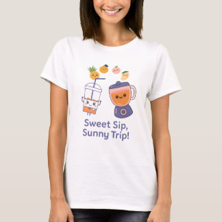Süßer Schluck, Sonniger Trip – Kawaii Sommer Smoot T-Shirt