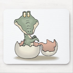 süßer schlüpfender Babyalligator Mousepad