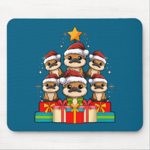 Süßer Schnabeltier Weihnachtsbaum Xmas Hut Mousepad