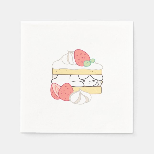 Süßer Schnaps: Buniberry Shortcake Delight Serviette (Vorderseite)