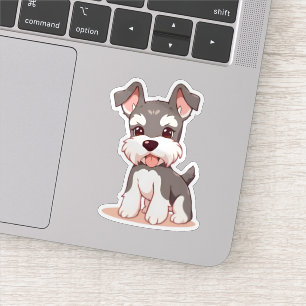 Süßer Schnauzer Vinyl-Sticker nach Maß Aufkleber