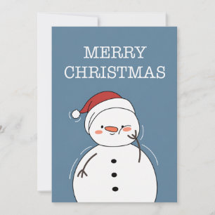 Süßer Schneemann Frohe Weihnachten Verspielte Wang