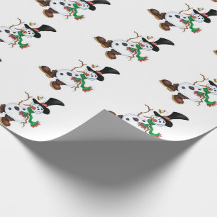 Süßer Schneemann Geschenkpapier