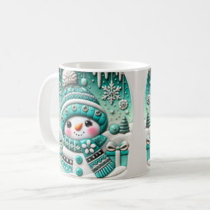 Süßer Schneemann Kaffeetasse