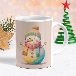 Süßer Schneemann Lass Es Schneien Kaffeetasse