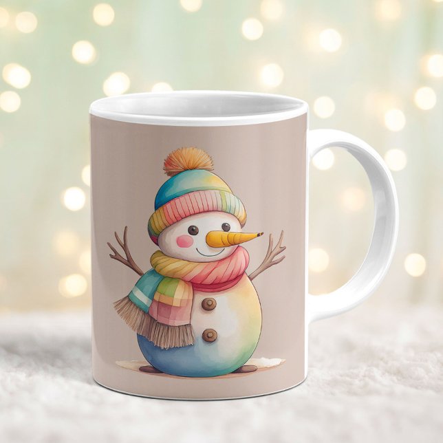 Süßer Schneemann Lass Es Schneien Kaffeetasse (Von Creator hochgeladen)