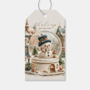 Süßer Schneemann-Schneekugel-Anhänger Geschenkanhänger