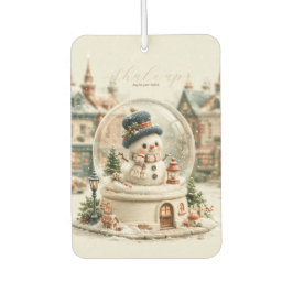 Süßer Schneemann-Schneekugel Autolufterfrischer