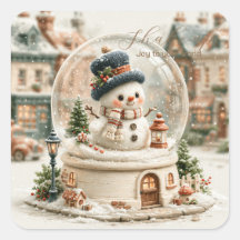 Süßer Schneemann-Schneekugel