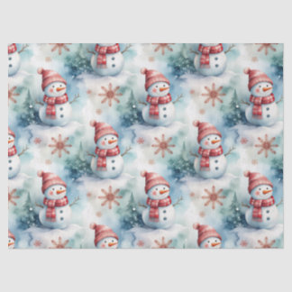 Süßer Schneemann Weihnachten  Seidenpapier
