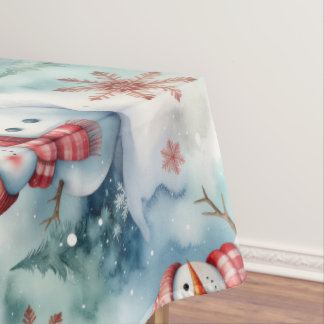 Süßer Schneemann-Weihnachten  Tischdecke