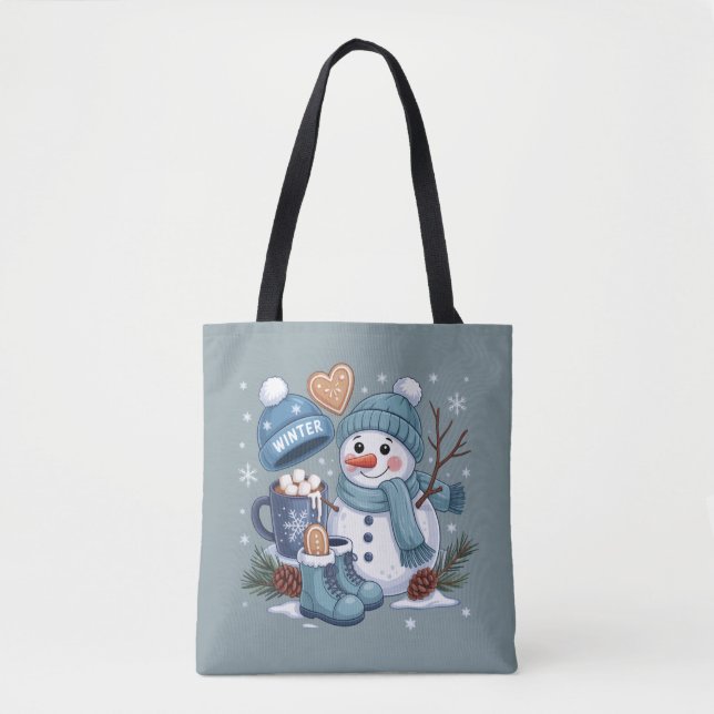 Süßer Schneemann Winterstimmung Weihnachten (Vorderseite)